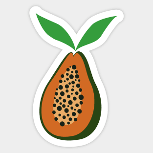 Papaya Sticker